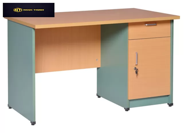 Bàn nhân viên gỗ melamine hộc liền 03 chân SV120SHL3C